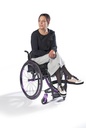 Wheelchair skirt - short gray