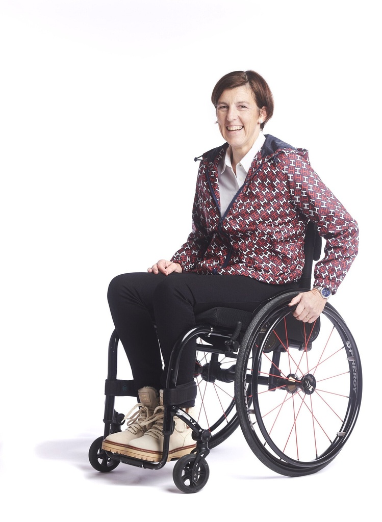 Pantalon fauteuil roulant sur élastique - jean noir