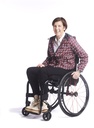 Pantalon fauteuil roulant sur élastique - jean noir