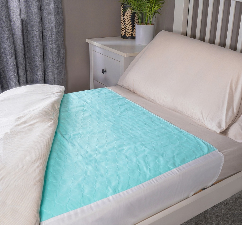 Alèses lavables pour incontinence - Lot de 2 avec rabats plissés