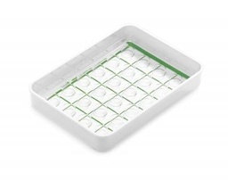 Plateau pour 32 tasses : 35,3 x 25,3 x 5,5 cm