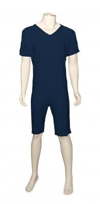 GCare verpleegpyjama korte mouwen en benen, marine blauw