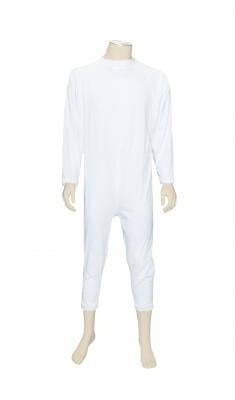 GCare verpleegpyjama lange mouwen en benen, wit