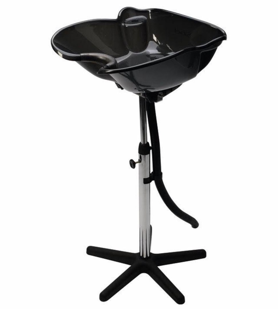 Lavabo pour coiffeur, évier basculant, noir