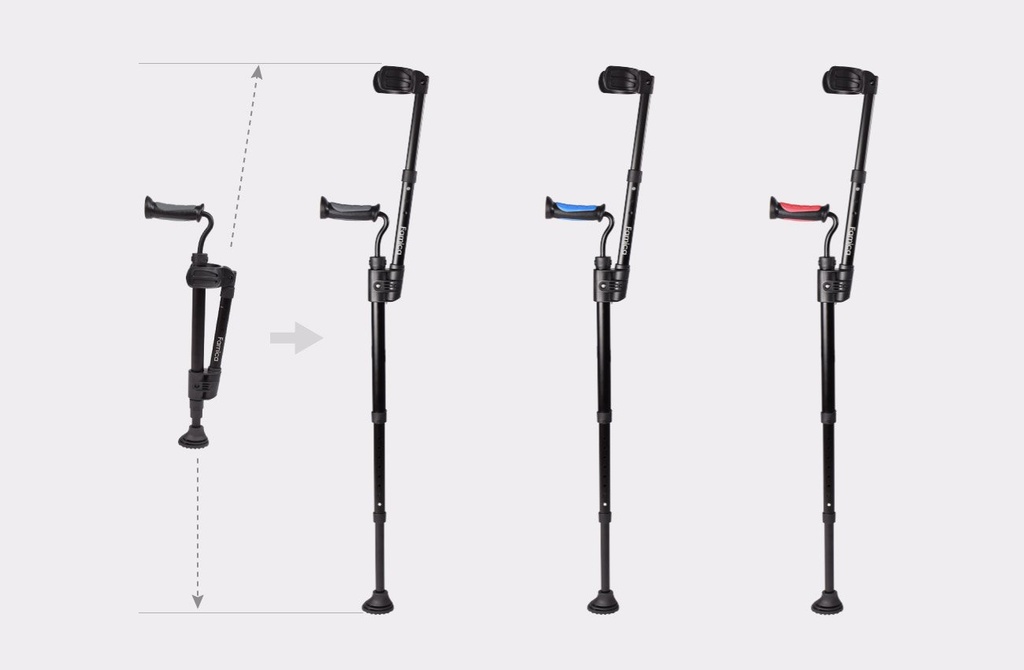 Double retractable elbow stool
