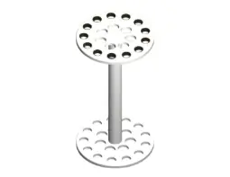 présentoir de magasins, 20 trous - blanc