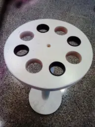 présentoir pour magasins, 8 trous - blanc