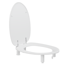 Abattant WC avec couvercle surélevé de 5 ou 10 cm avec protection anti-éclaboussures