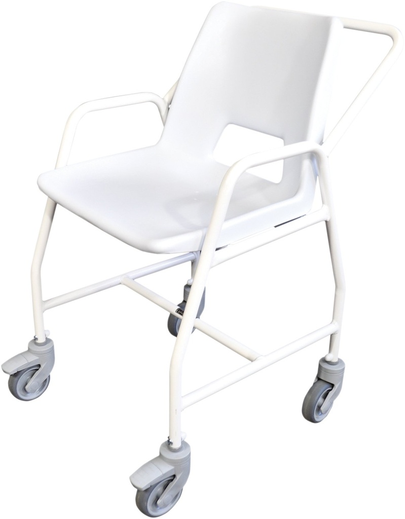 Hythe mobile shower chair with wheels