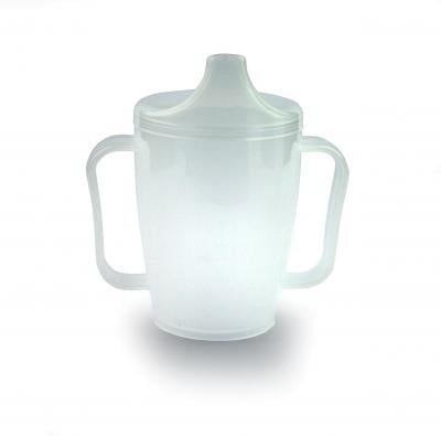 Beker met tuitdeksel en 2 handvatten, 250 cc