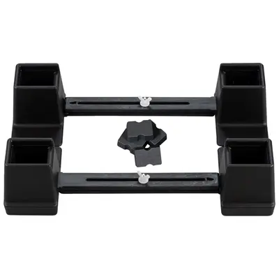 Height and width adjustable bed raiser