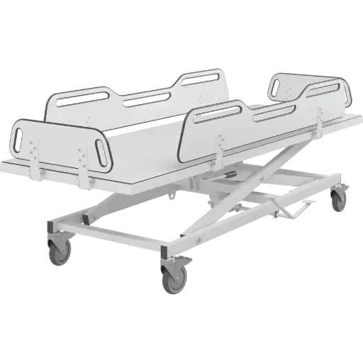 MSCT 4 brancard de douche mobile, réglable manuellement en hauteur