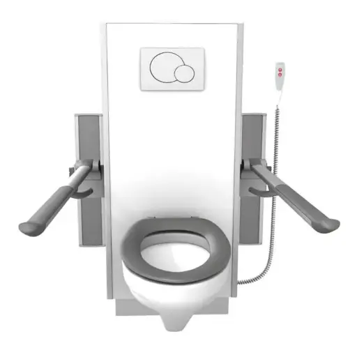 Système de toilettes SELECT TL1 haut-bas, réglable électriquement en hauteur, supports de toilettes PLUS, WC suspendu et siège de toilettes Dania