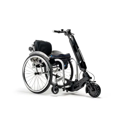 Blumil GO – elektrische aandrijving voor rolstoelen met automatische koppeling