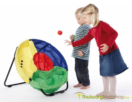 Wurfspiel mit 4 farbigen Teilen