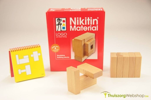 Building blocks wood Nikitin N4 - from building plan to construction