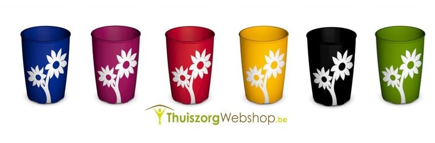 Bloemenbeker antislip Ornamin