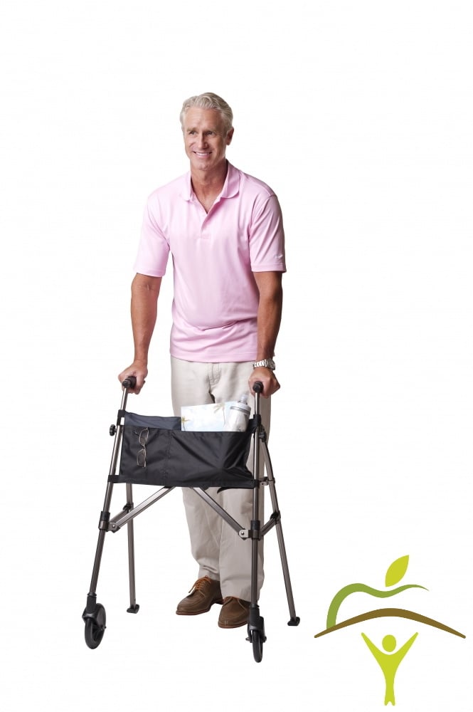 Walking frame with 2 wheels - 3 different colors