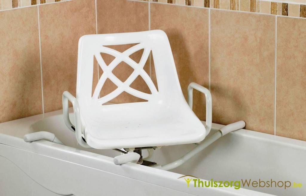 Drehbarer Badewannensitz aus Aluminium