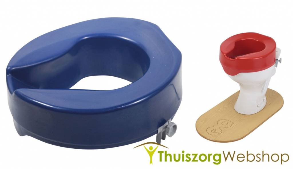 Toilet raiser in contrasting color