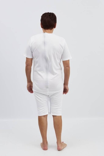 White body with zipper on the back and between the legs