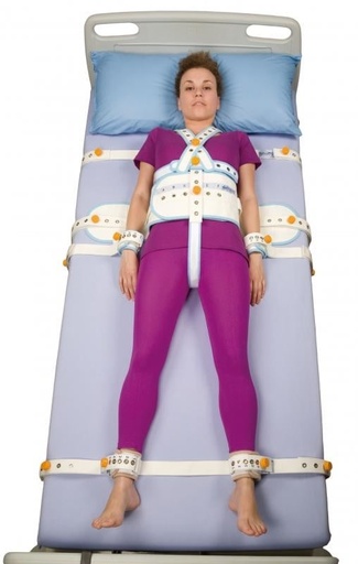 Safety belts for the bed