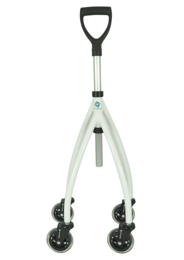 De rollator die met één hand te gebruiken is: de Wheeleo®