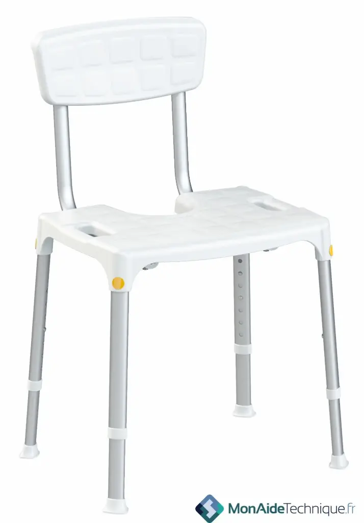 Shower stool with opening