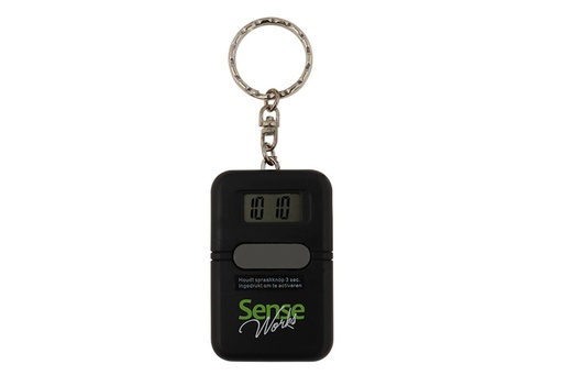Portable alarm clock as a keychain