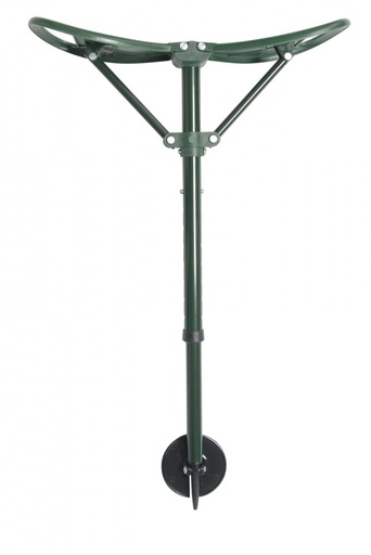 Lightweight aluminum walking stick with seat - wide base