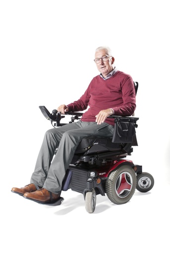 Classic wheelchair trousers - wool light gray