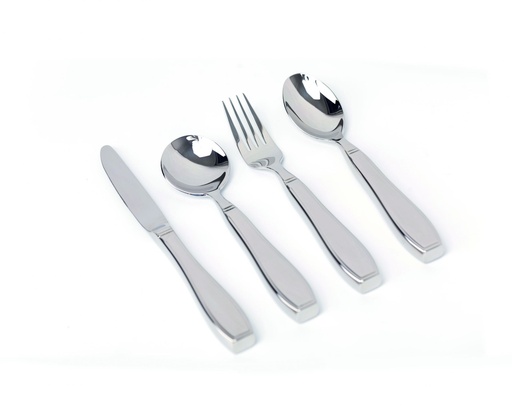 Weighted cutlery in stainless steel - set of 4 pieces