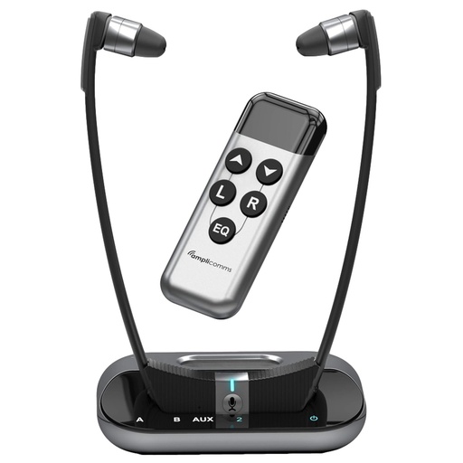 Draadloze hoofdtelefoon met versterker voor TV/HIFI