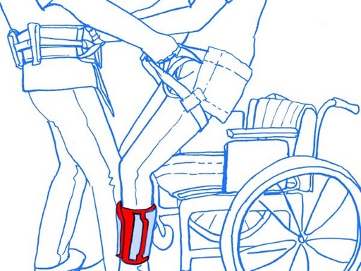 Ceinture de jambe, soutien supplémentaire en position debout