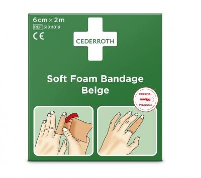 Beige selbstklebende Verbandrolle